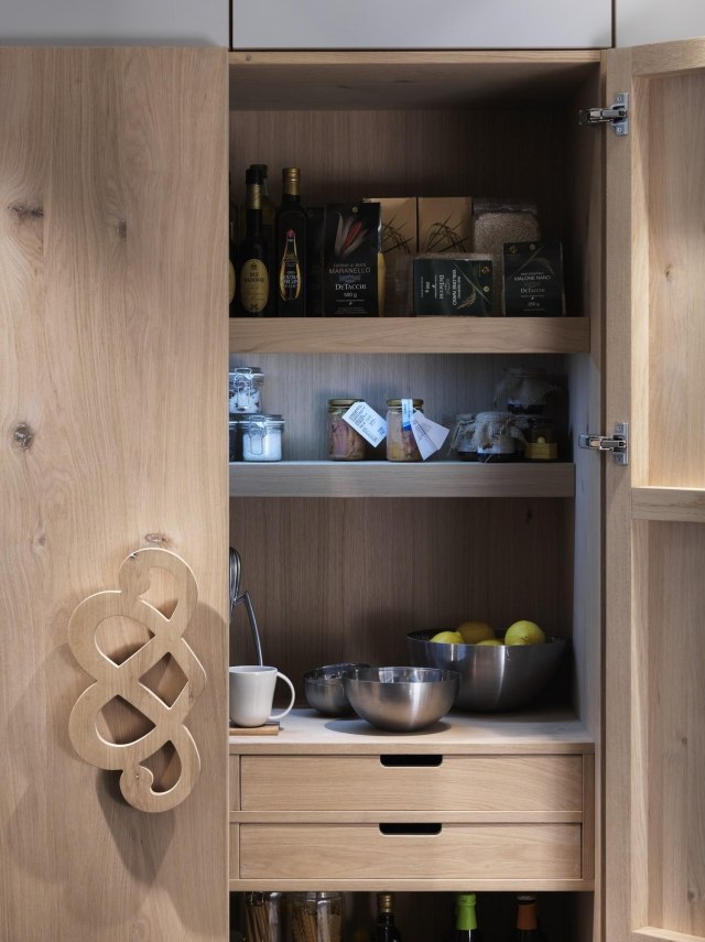 Natura kuchynsko-dubové dekoračné kľučky na dverách-zásuvky systému skriniek Dýha Natura kuchynsko-dubové dekoračné kľučky-zásuvky na dverách