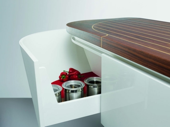 inovatívny dizajn kuchyne - biela skrinka