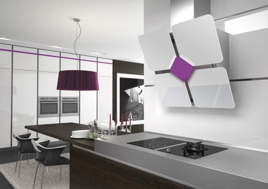 Moderné kuchynské spotrebiče dizajnový odsávač pár Moderné dizajnové digestory pre kuchynské spotrebiče