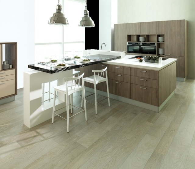 moderná kuchyňa jedálenský kút, aby nápady boli praktické Nápady na dizajn kuchynského jedálenského kúta praktickým spôsobom šetriacim priestor