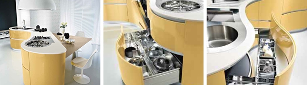 kuchynské ostrovné duny zásuvky úložného priestoru bez úchytiek Moderná kuchynská ostrovná zásuvka bez úchytiek