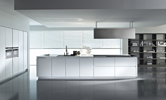 kuchyne bez úchytiek dizajn biely ostrov pedini taliansko kuchyne bez rukovätí biely ostrov pedini