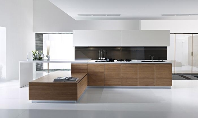 dizajn kuchyne dubové drevo biele dubové drevo bezúchytkové čela kuchynský dub drevo biely dub drevo bez rukovätí