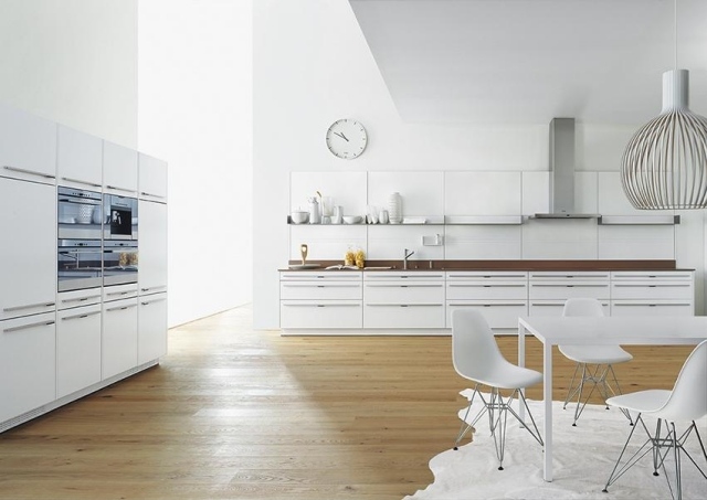 moderné kuchyne biely otvorený dizajn kuchyne Forster