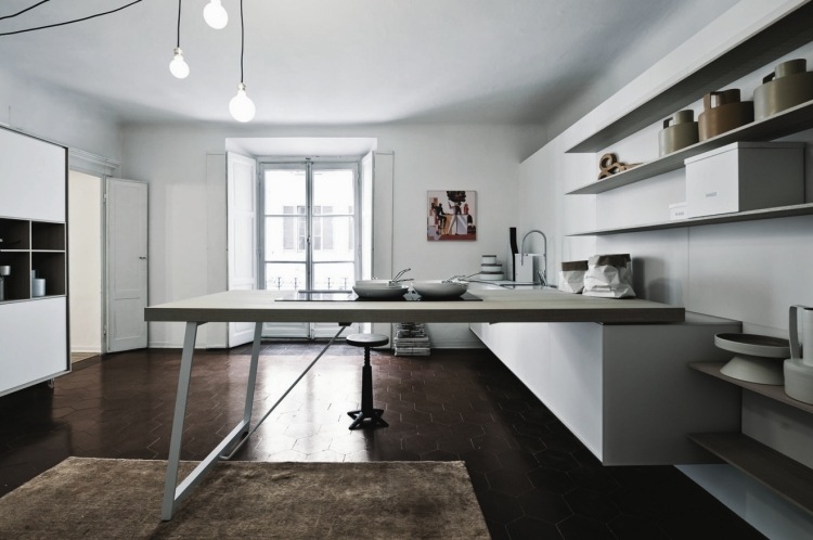 Kuchyňa v tvare L s ďalším úložným priestorom moderná-kuchyňa-matná-biela-tvar-l-kuchyne-pult-varenie-ostrov