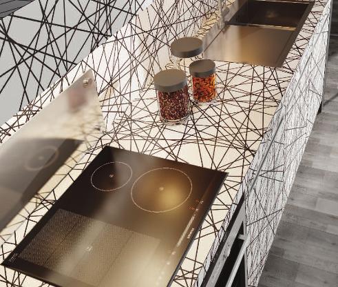 Moderná kuchyňa-De-Rosso-Velve-pracovná doska