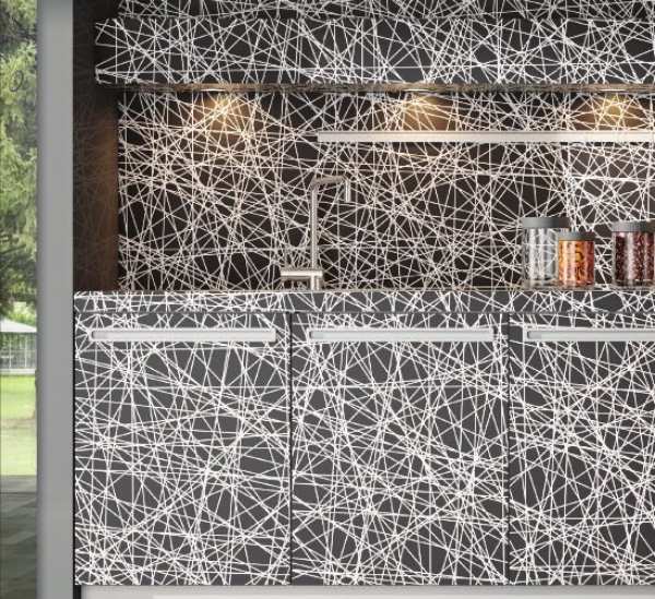 Moderné kuchyne-De-Rosso-Velve-čierno-biele skrine