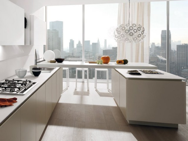 minimalistická biela kuchynská dekorácia minimalistický kuchynský dekor