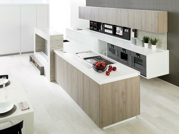 Kuchynský sporák plán nápady na ostrov varenia Taliansko