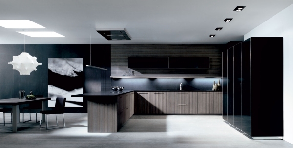 kuchynský nábytok mimoriadny dizajn španielsky trendy nerezové drevo