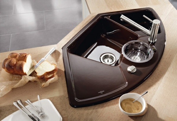 moderný zvlnený pultový drez s jednou misou moderný-zvlnený-jedno-miskový pultový priestor