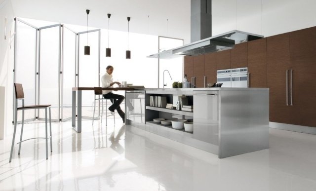 stars record cucine nerezový kuchynský ostrovný odsávač pár