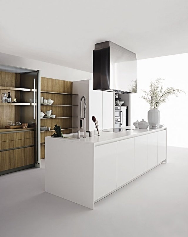 elmar kuchyňa moderný kuchynský ostrov biely Slim Ludovica Roberto Palomba