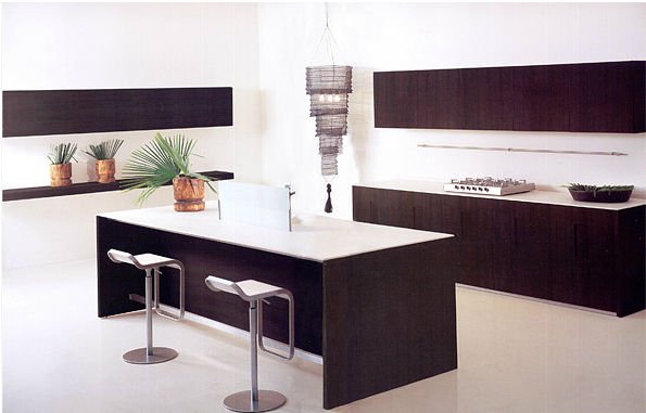 kuchynský ostrovček drevo biele barové stoličky KANDINSKIJ ferretti