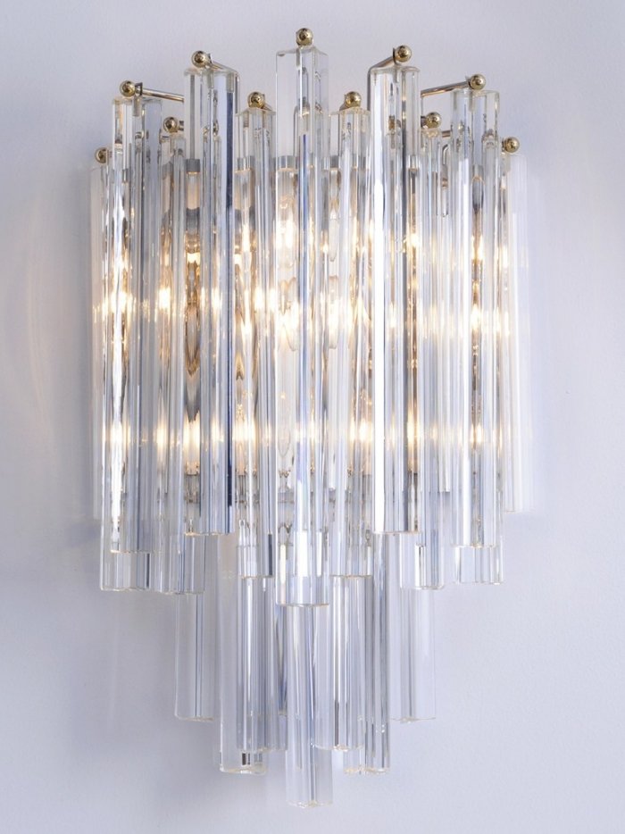 Sklenený luster Murano poskytuje veľkolepé svetlo moderný-luster-efektný-Murano-sklo-MIRLESS-Veronese