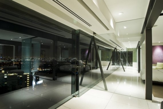 moderný byt horší dom s výhľadom na spálňu