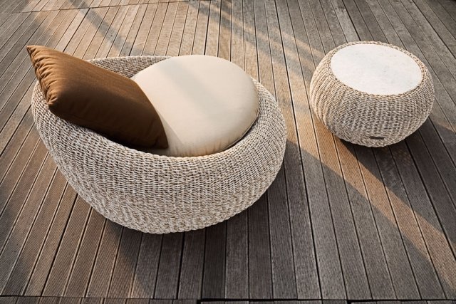 záhradný záhradný nábytok ručne vyrábané vankúše na kreslo