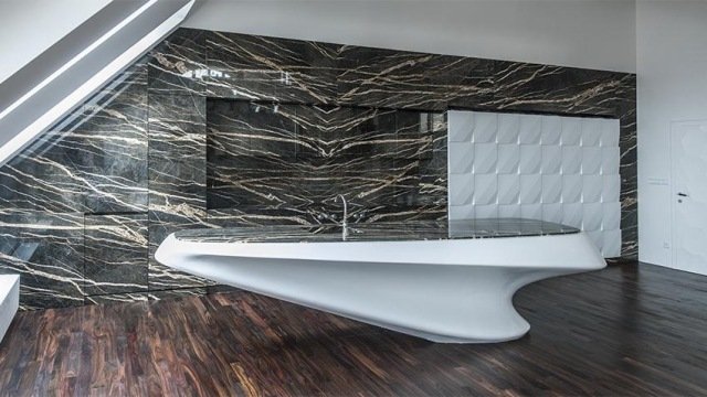 kuchynský dizajn Predné časti korpusu mramorového ostrova corian ostrov Port Laurent kuchyňa-dizajn-Port-Laurent-mramor-corian-ostrov-čelá skrinky