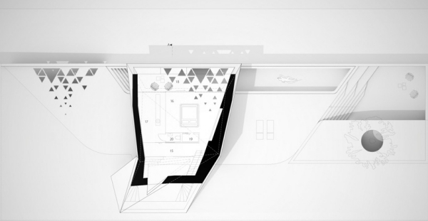 Hornung Jacobi Architects pôdorysná vila f