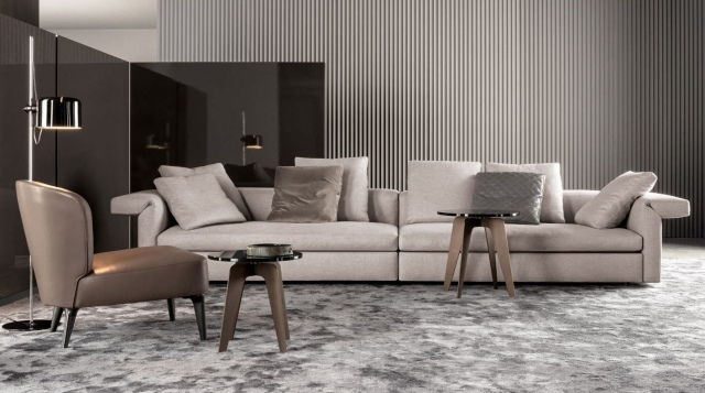 modulárna čalúnená sedačka s funkciou spánku-béžové podsedlové kreslo v koži modulárny čalúnený gauč-béžový-funkcia spánku-golier-rodolfo-dordoni-minotti