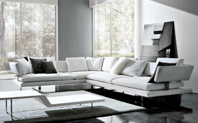 Sedacia súprava do obývačky-biela s čalúneným vankúšom-ORDERLINE Rohová sedacia súprava-sedačka-obývačka-bielo čalúnené vankúše-ORDERLINE-MEBR07-Mauro-Lipparini