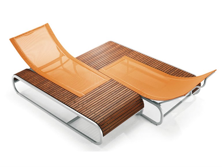 moderné ležadlá - nápad na terasu