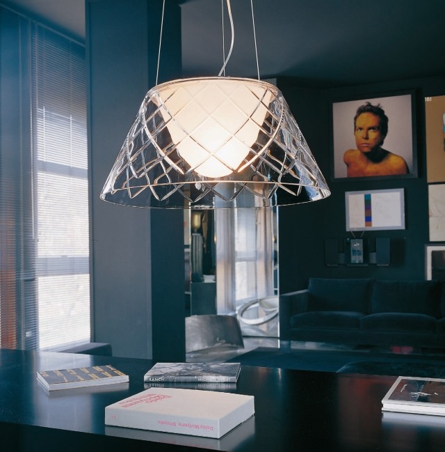moderná závesná lampa sklenené tienidlo ROMEO LOUIS II S2 Philippe Starck