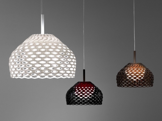 moderné závesné svetlá tienidlá sieťovina TATOU S1 Patricia Urquiola