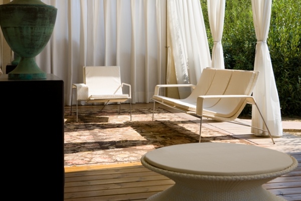 Ratanový záhradný nábytok pocity nábytok sedacia súprava konferenčný stolík