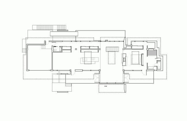 druhé poschodie modernej rezidencie v južnom Walese vo Vancouveri
