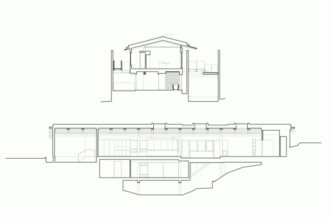 pôdorys moderného domu juhu vo Vancouveri