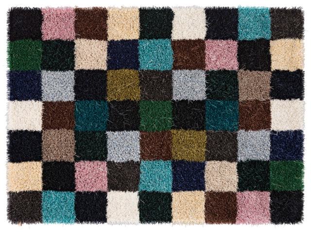 patchwork vzor hlbokého vlasu MOSS Potpurri strapatý koberec patchwork vzor MOSS Potpurri