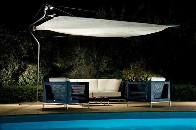 Domová zastrešujúca plachta proti slnku je navrhnutá v čiernej farbe Shade plachty návrhy ochrany pred slnkom čiernobiele