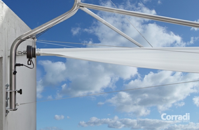 Tienidlo plachty moderný dizajn tkanina kov moderný dizajn textilná kovová nástenná montáž