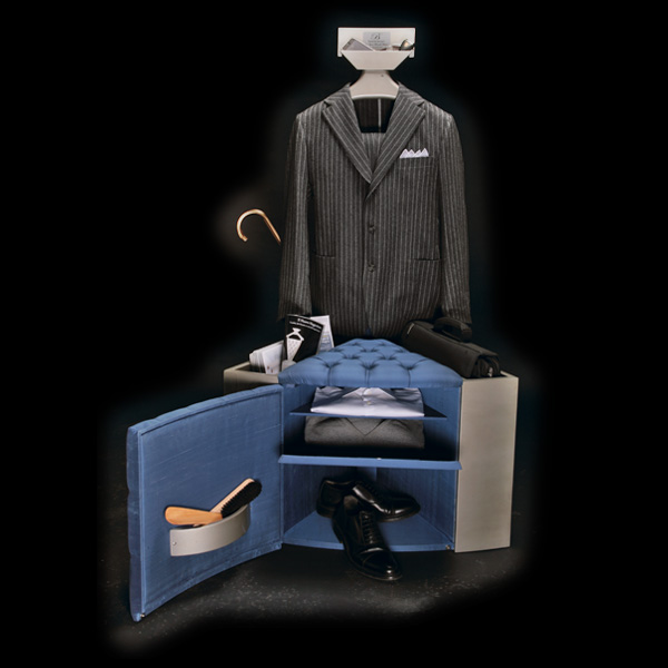 modrá stolička-taliansky dizajn