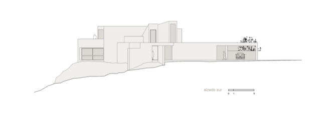 prierez garáž el viento moderná vila mramorový kamenný základ prierez garážou el viento moderná vila na podstavci z mramorového kameňa