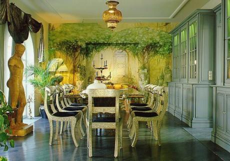 zaujímavý interiér - obývačka