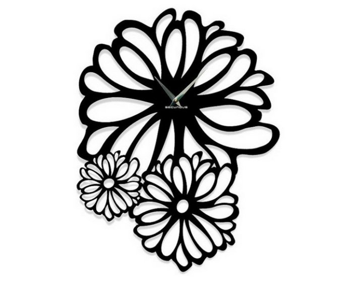 Dizajnové nástenné hodiny Harmony od Glamour Clocks, kvetinový motív Harmony-Design-Hodiny-Nástenné hodiny-Dekoratívne-Glamour-hodiny