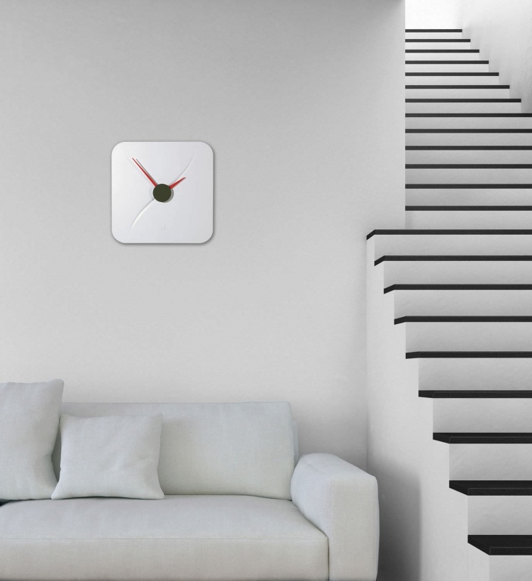 moderné nástenné hodiny v bielej farbe od Sigel GmbH moderné-nástenné hodiny-biele-Sigel-gmbh