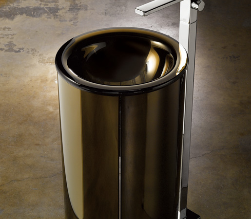 voľne stojace umývadlo bronzové sklo vitraform