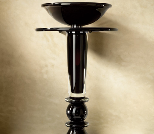 coppa voľne stojace umývadlo čierne murano