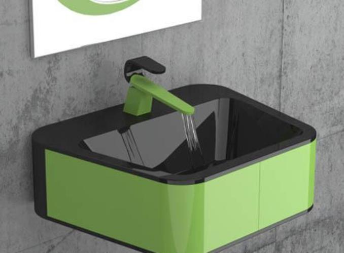 inovatívny dizajn faucetu zo zelenej nádrže cisalskej panvy