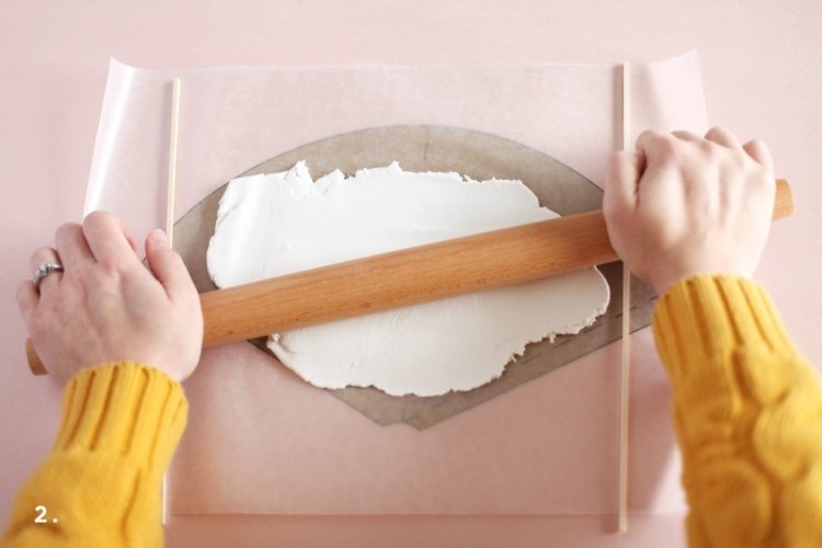 moderná vianočná dekorácia-drotár-porcelánový-valček-šablóna-tvar-kužeľa-urob si sám