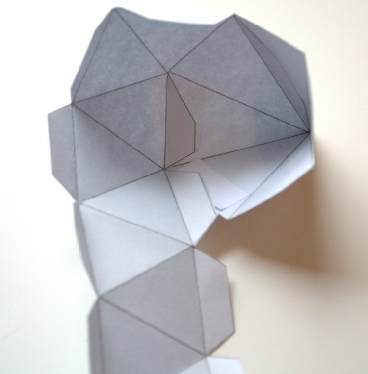 Upravte a zafixujte geometrický útvar Vianočná dekorácia-urob si sám-drotár-moderný-papier-duté-telo-postava-sklad-fix-kravata