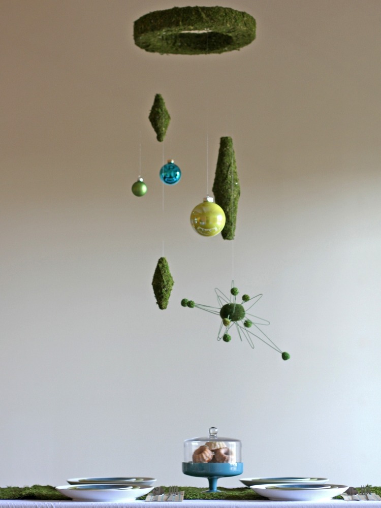kreatívny nápad na prirodzený vzhľad - dekorácia machom vianočné dekorácie-moderné-urob si sám-deka-závesné-machové-dekorácie-vianočné dekorácie