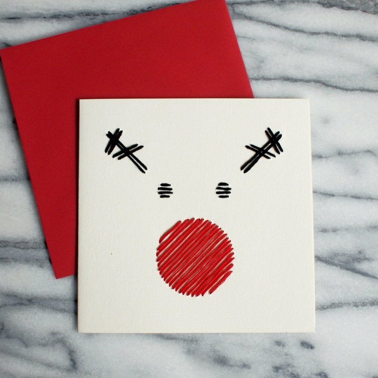 sobia abstraktná niť urobte si vianočné motívy