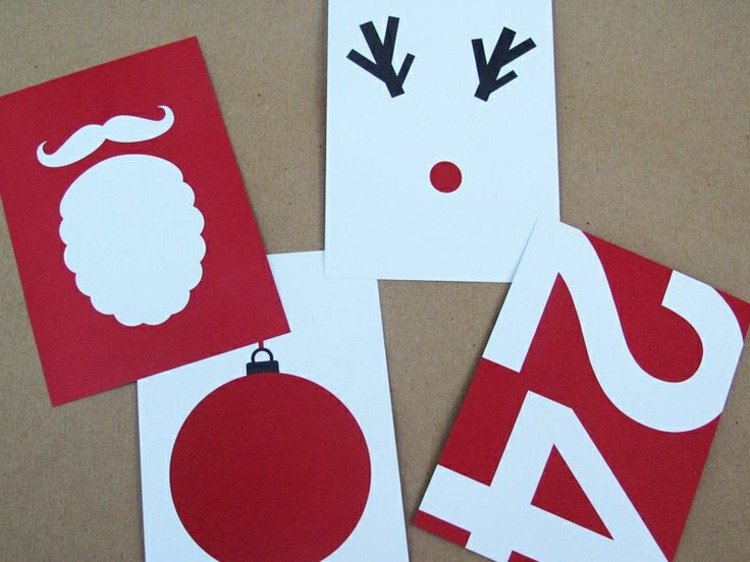 vyrobte si moderné vianočné pohľadnice sami, rozrazte motívy