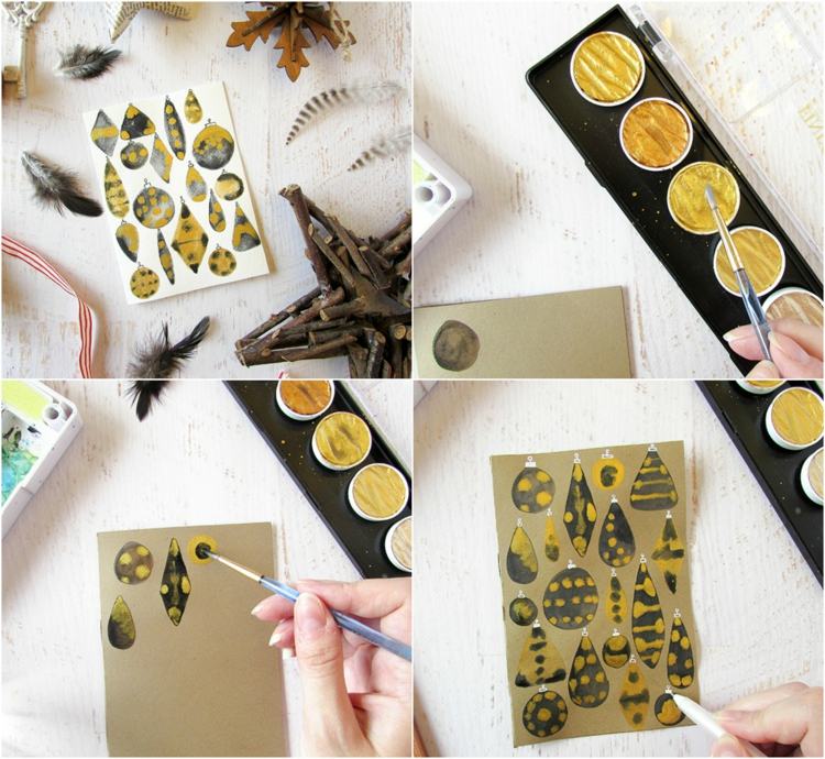 farba farby moderné ozdoby zlatá