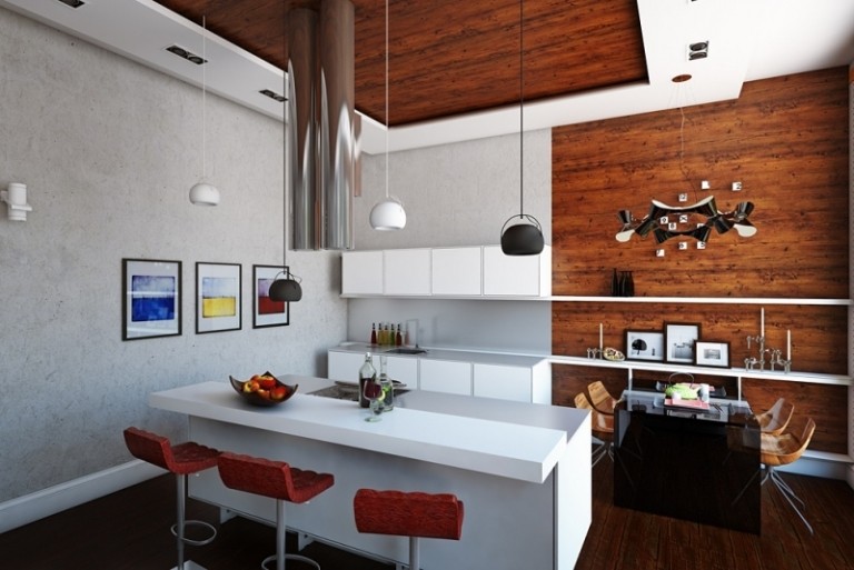 moderné-nápady na bývanie-kuchynský nábytok-jedálenský kút-kuchynský ostrov