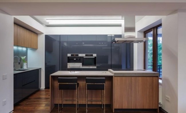 kuchyňa drevená podlaha moderný byt štúdio 1408 kuchyňa drevená podlaha moderný byt zo štúdia 1408